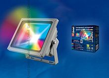 Прожектор светодиодный Uniel ULF-S01 RGB (ПДУ) 220В 50Вт 120° IP65 285х235х150мм картинка 